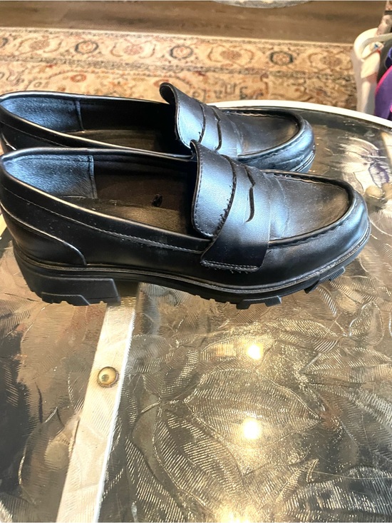 Unisa Shoes - Women’s Rugged Black Penny Loafers